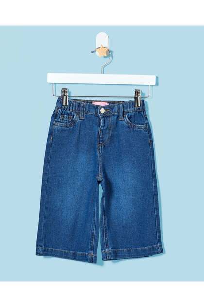 Infant Girls Blue Wide Leg Jeans