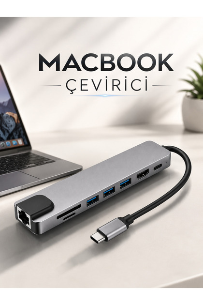 محول محول بوك 3 في 1 من النوع سي إلى HDMI USB 3.0