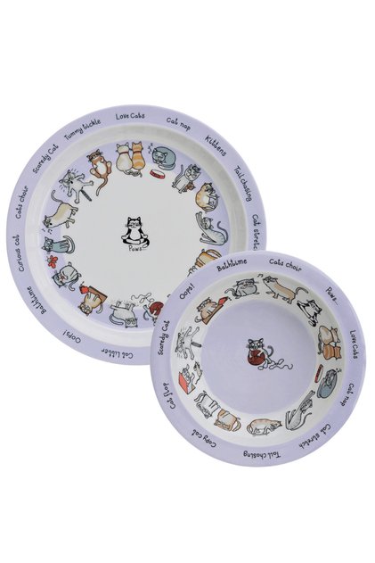 Melamine Food Plate - Food Bowl // Cats