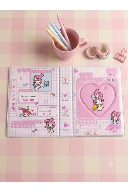 Lilaryum Binder Kpop Fotokart Mini Albüm, (2 FOTOKART VE CHARM
