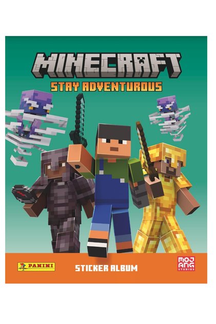 Lisanslı Minecraft Stay Adventures Sticker Collection Starter Pack+2 Paket (10 Çıkartma)