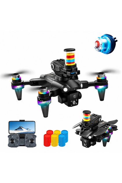 Katlanabilir Kameralı Drone, WiFi FPV Canlı Görüntü, Fırçasız Motor, Akıllı Sensör, Kumandalı RC Drone, Frisbee Atış Özellikli