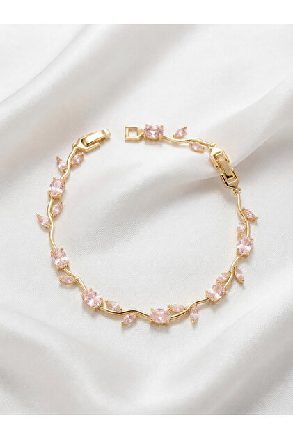 Women's Zircon Stone Gold Tulip Garden Tulip Bracelet