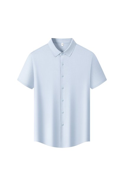 Arw86241 Seri̇ntutan--High Quality Snap Fastener Polyamide Shirt