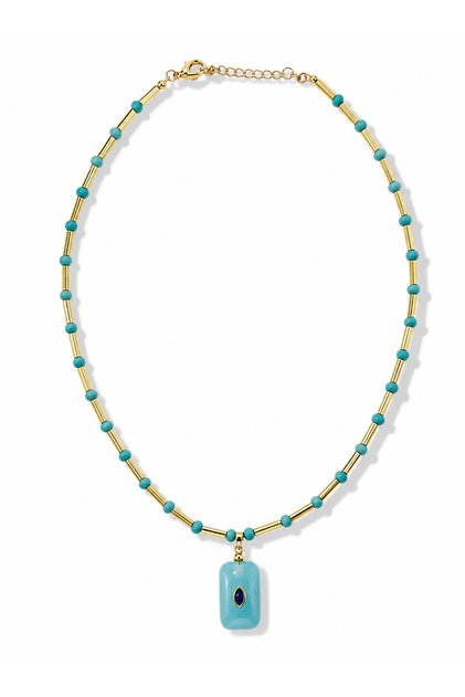 Blue Natural Stone Meggy Necklace