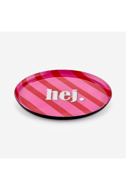 Pink Iron Hej Tray 12,7X1X12,7 cm