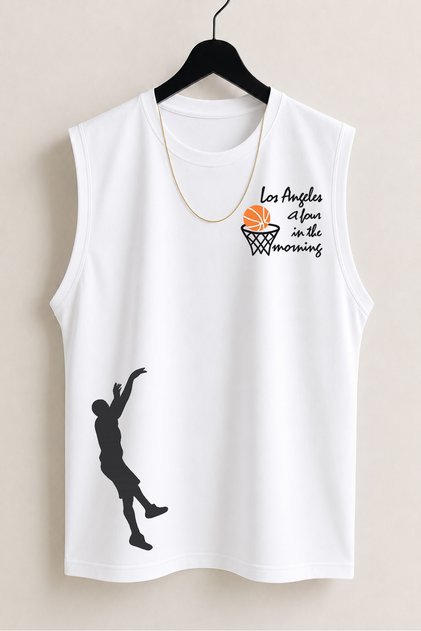 Men's Basketball Premium Quality Modern Fit Sports Athlete Sleeveless T-Shirt