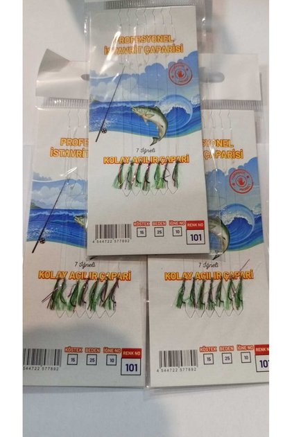 ÇAPARİ YEŞİL 3 PAKET - 7 İĞNELİ