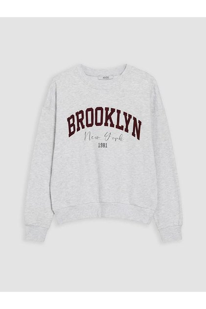 Brooklyn Printed Oversize Women's Sweatshirt (W6)