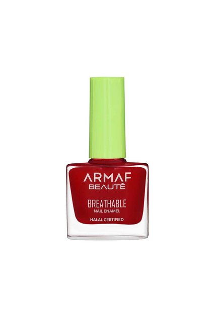 France Breathable Nail Enamel 9ml, HL327 Scarlet, Long Lasting Nail Polish, Halal Certified, High Shine, Quick Dry Resistant, Long Lasting, Lightweight & Non Sticky, Best For Every