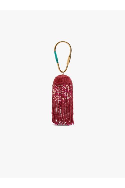 Boncuklu Yuvarlak Charm Anahtarlık