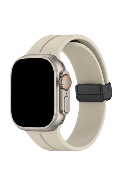 38 40 41 S10 42mm starlight Magnetic Strap for Apple Watch Ultra Band 49mm 45mm Silicone Bracelet iW