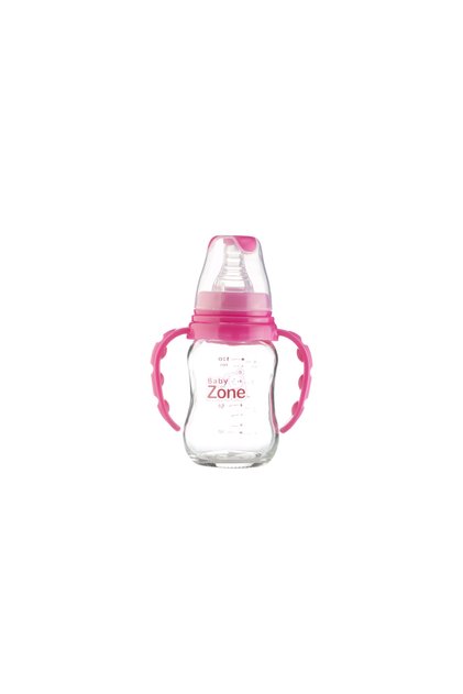 Baby Zone Baby Feeding Bottle with Plastic Nipple 120ml