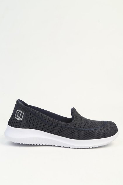 Navy Blue Women's Sports Ballerinas Qu-30168