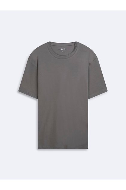 Relaxed Fit Interlock Basic Green T-Shirt