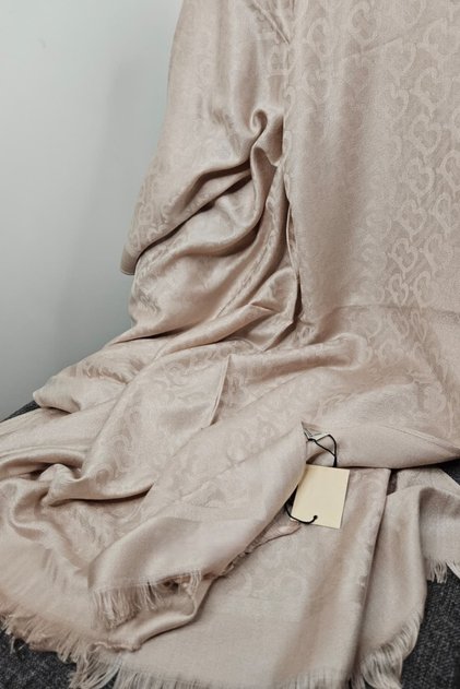 Letter Pattern Cotton Cashmere Silk Shawl Hijab Shawl Shoulder Shawl Foulard