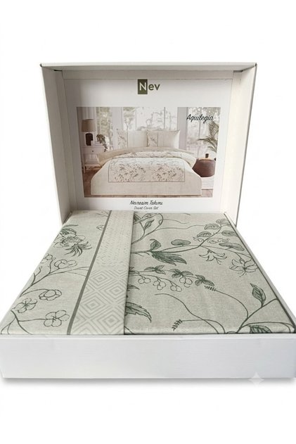 Nev Double Duvet Cover Set - Green