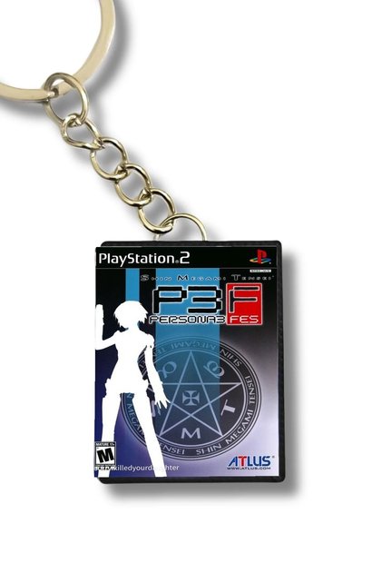 Persona 3 FES Oyun Kutusu Tasarımlı Anahtarlık