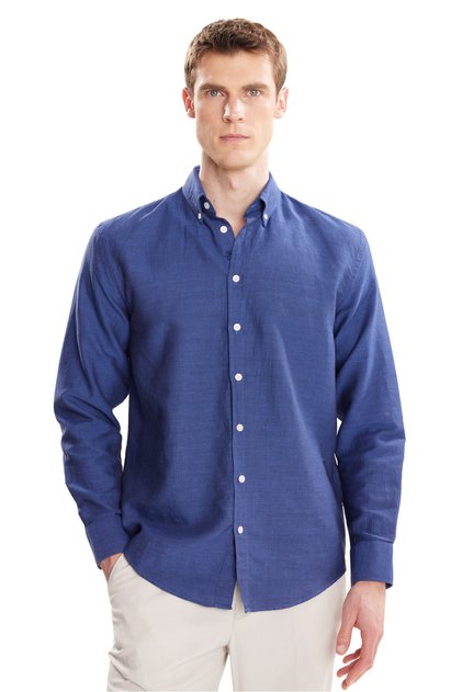 Mavi Erkek Düğmeli Comfort Fit Oxford Gömlek TBMRSH2060