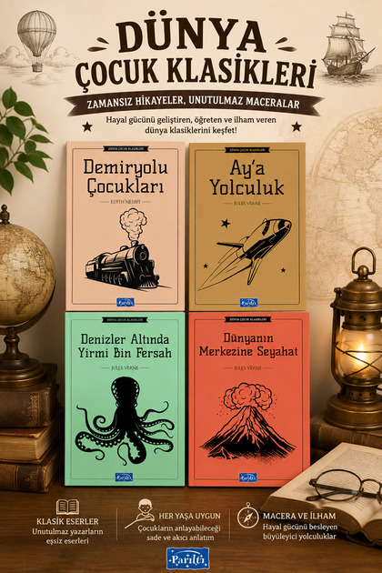 4-Pack for Grades 5, 6, and 7 Dünya Çocuk Klasikleri Seti 1