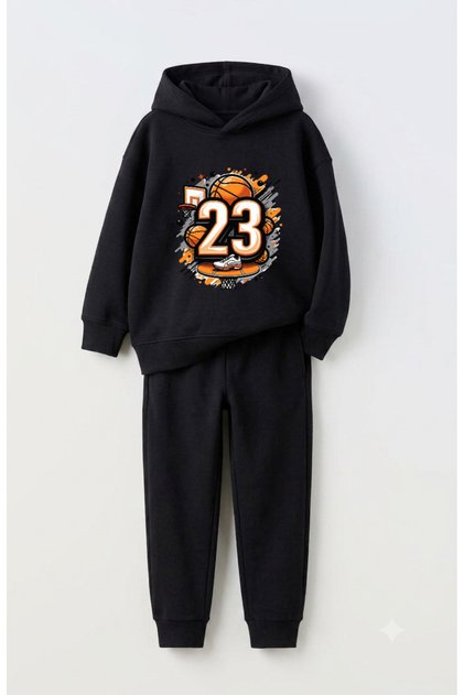 Basketball 23 baskılı Çocuklar İçin Premium Sweatshirt & Eşofman Takımı - 2 Parça Spor Takım