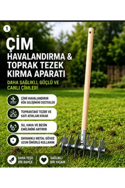 Yıldızlı Çim Havalandırma ve Tezek Kırma