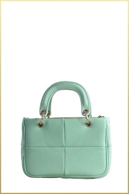 Bloom Women's Quilted Hand and Shoulder Bag - Water Green