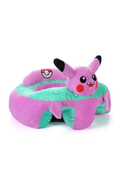 Fotoliu Bebe Animale Invat Sa Stau In Fundulet XXL 60 cm - Pickachu