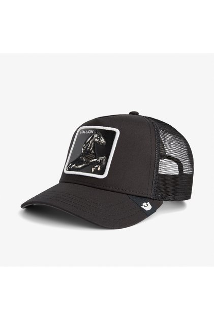 Stallion Trucker Unisex Gray Hat