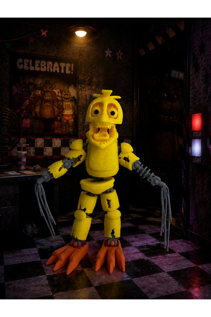 Five Nights at Freddy’s/ FNAF Withered Chica Eklemli Figür Oyuncak