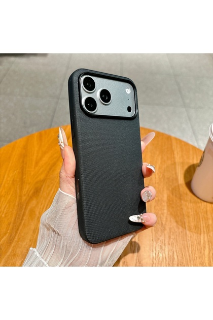 iPhone17 Pro Max Black With Box-DH Original Animation Technology Woven For Magsafe Magnetic Phone Ca