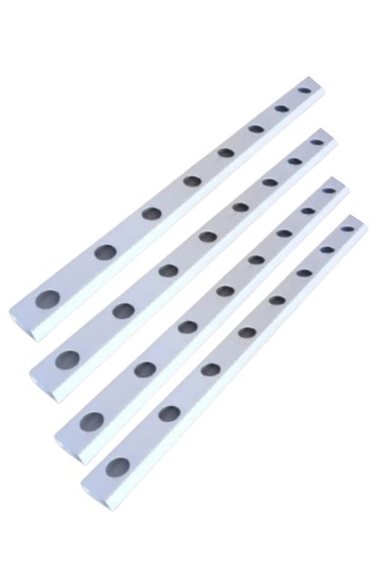 Topraksız Tarım Borusu Nft Kanalı 120 Cm 8 Delikli 80x50mm 4 Adet