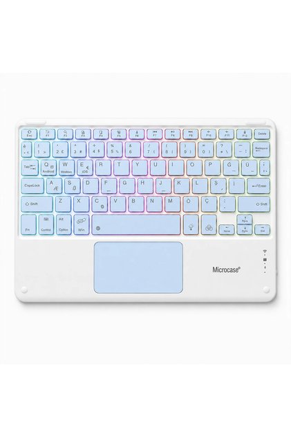 Touchpad RGB Tablet ve Telefonlar için Türkçe Bluetooth Klavye- AL5890