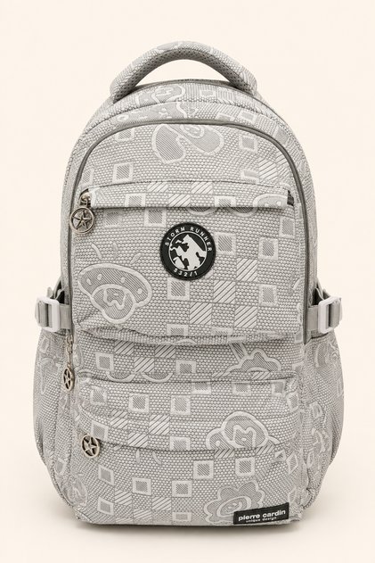 Girl's School Backpack Multi-Compartment Ergonomic Water-Repellent Patterned Lightweight Large Size 07Pc1