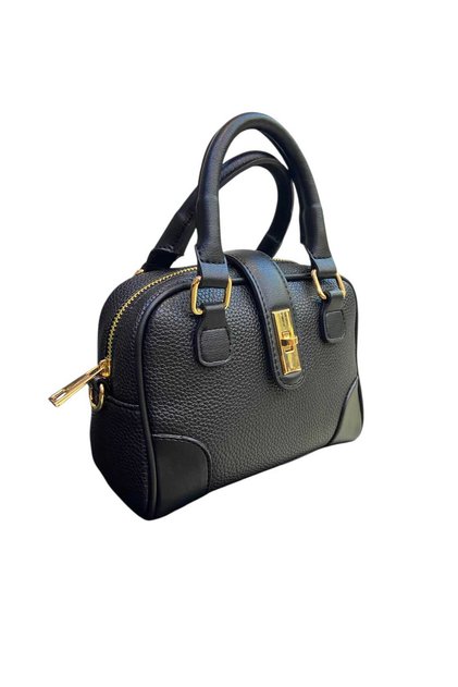 A Small Stylish Bag with a Wonderful Lock Detail Black