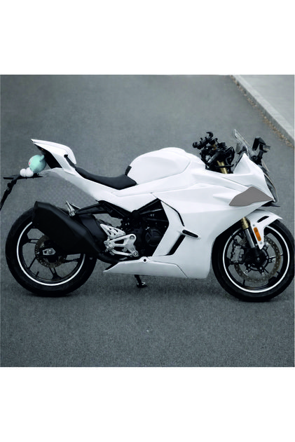 Cf moto 450 sr parçalı beyaz kaplama folyo