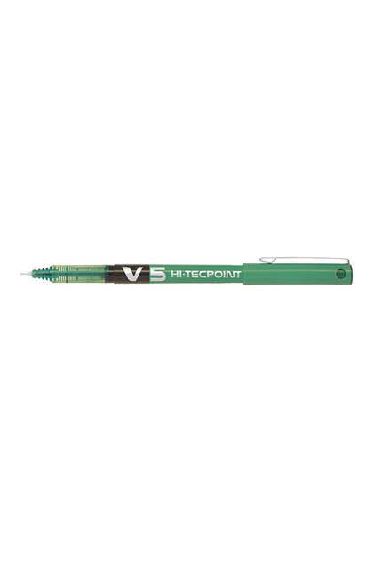 Pix roller V5 Hi-Tecpoint diverse culori 0.5 mm cu capac verde