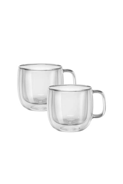 Sorrento Plus Double Sided Cappuccino Glass 2 Pack 450 ml