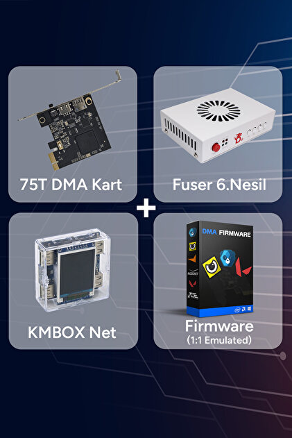 GhostDMA DMA Full Set (75T DMA Kart + Fuser 6.Nesil + KMBox Net +