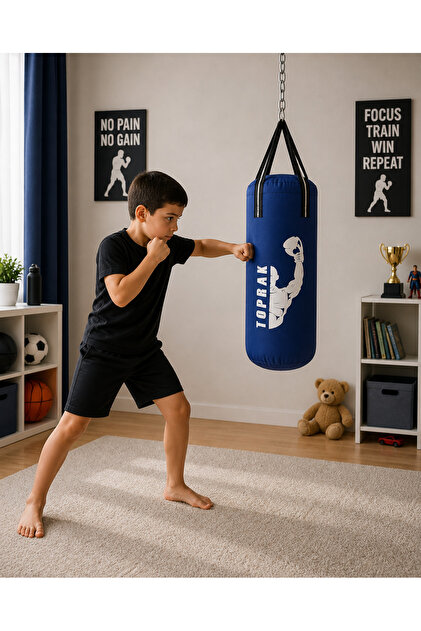 Genel Markalar BOKS TORBASI 60 CM SİYAH ELDİVEN VE KARABİNA