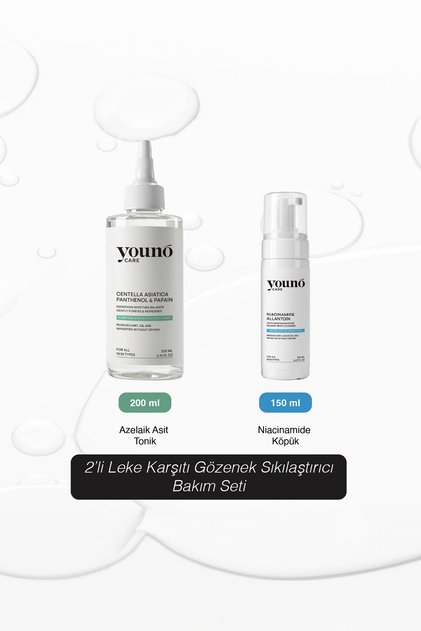 2-Piece Pore Tightening Purification Set | Niacinamide Foam + Azelaic Acid Tonic