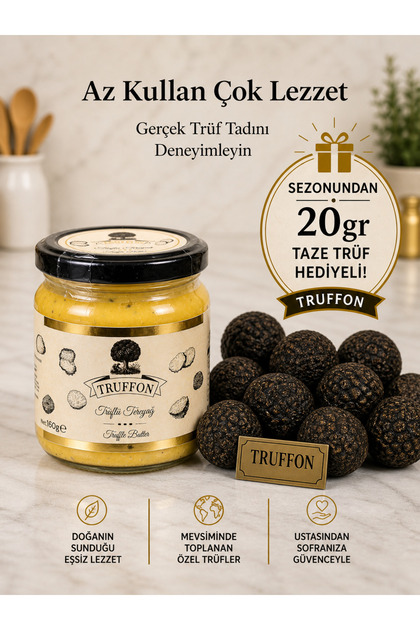 TRUFFON Trüflü Tereyağı-160 gr -Premium Truffle Butter - Fiyatı