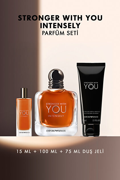 Emporio Armani Stronger With You Intensely 100 ml & 15 ml & Duş