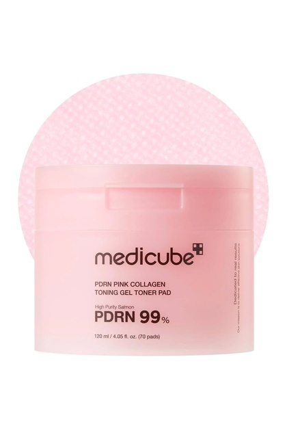 - PDRN Pink Collagen Toning Gel Toner Pad