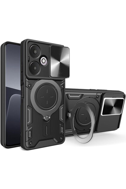 CamGuard Pro - Husă telefon - compatibil cu Xiaomi Redmi 13C 5G / Poco M6 - culoare Negru