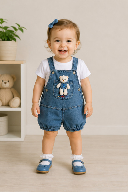 Papyon Baby Kids Civciv Desenli Yenidoğan Bebek 5li Zıbın Set