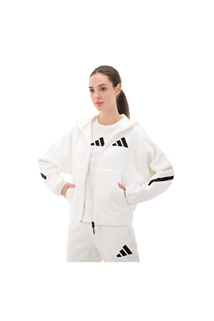 adidas JE7849-K adidas W Z.n.e. Fz Kadın Ceket Beyaz - Fiyatı