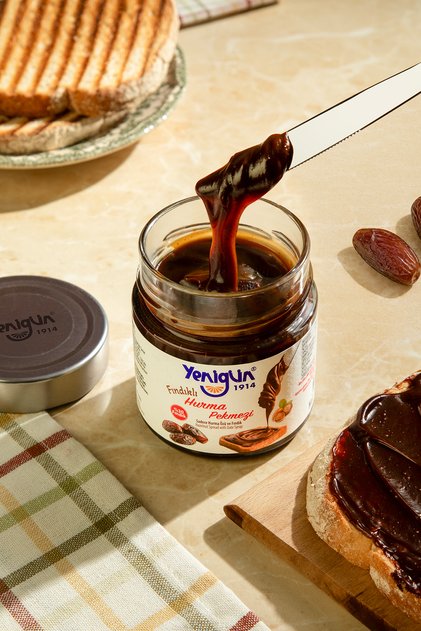 Hurma Özlü Fındık Ezmesi, %30 Fındık ve %70 Hurma Özü - 250 gr