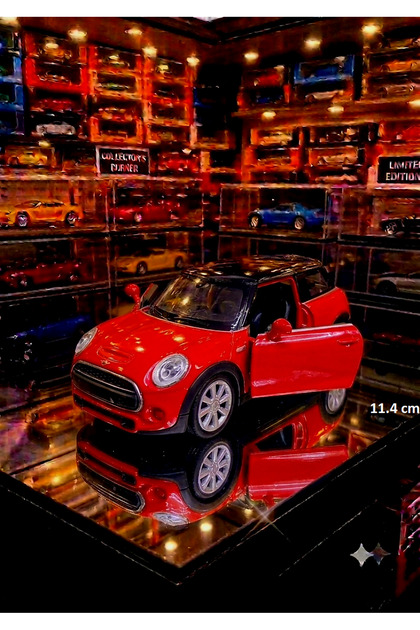 OYUNCAKSAHİLİ Mini Cooper S Diecast Metal Araba Kapıları Açılır
