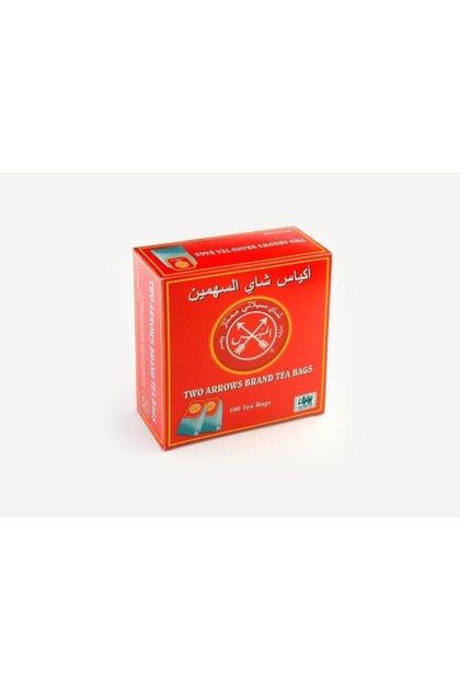 شاي المنيس اسود ظروف الاحمر 100 كيس